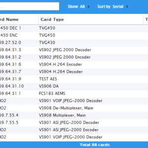 VideoIPath Inventory