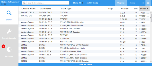 VideoIPath Inventory