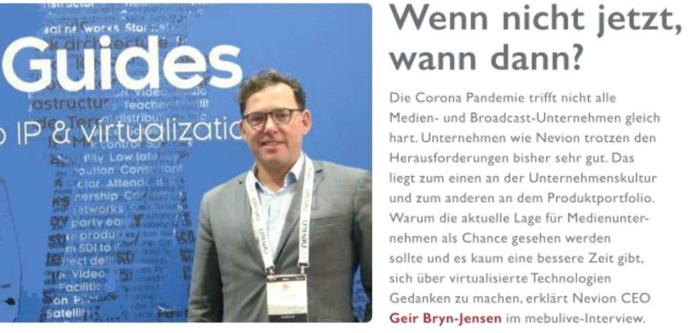 Wenn nicht jetzt, wann denn? (Medien Bulletin)