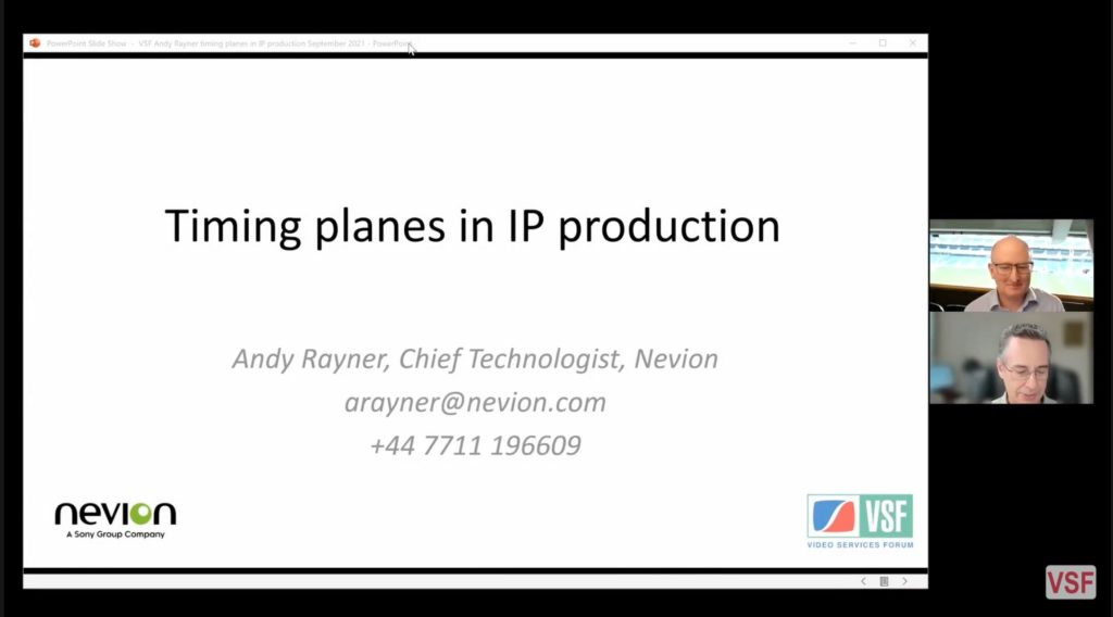 Timing in IP Production – on the Ground and in the Cloud